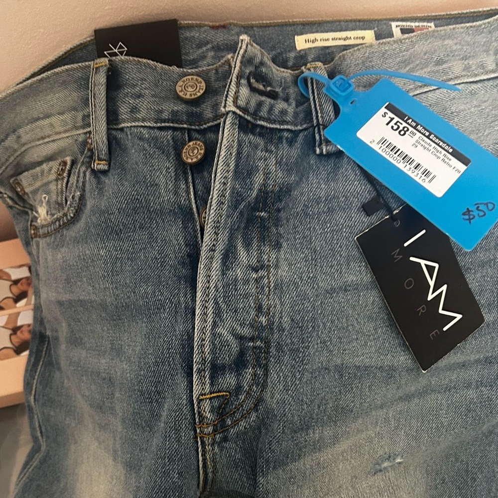 I AM MORE Blue High Rise Jeans